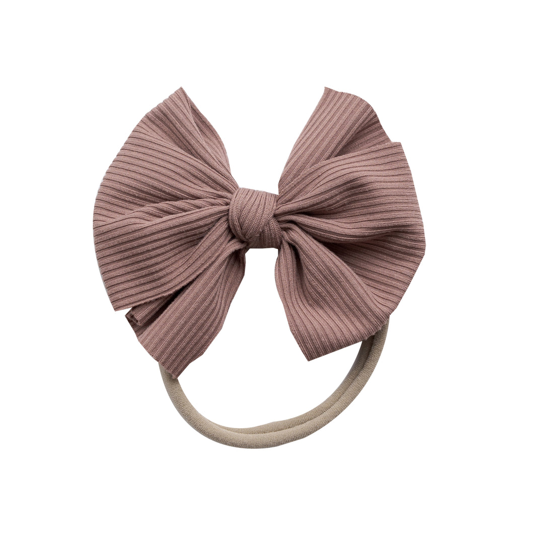 Reeva Bow Skinny Nylon Headband - 17 colors