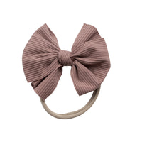 Reeva Bow Skinny Nylon Headband - 17 colors