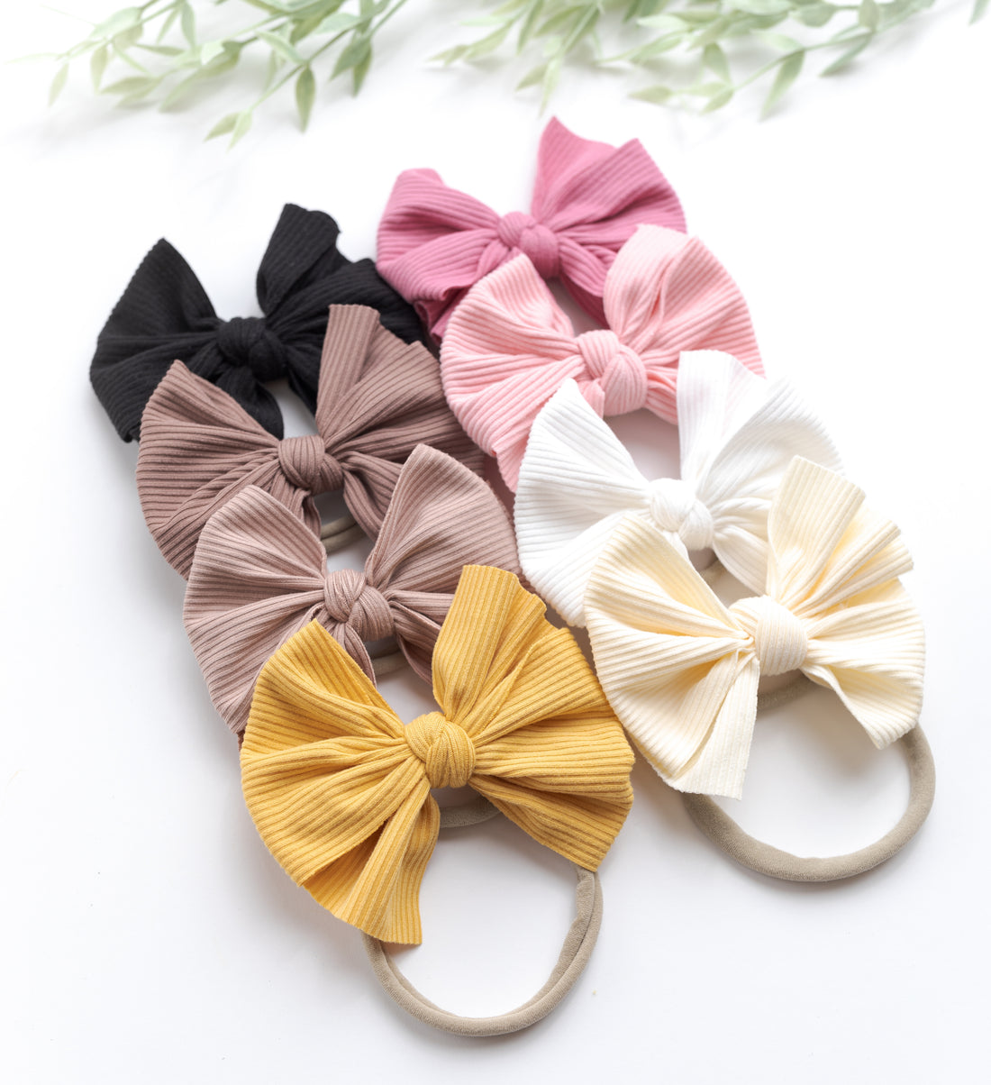 Reeva Bow Skinny Nylon Headband - 17 colors