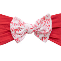 Kate Velvet Bow Headwrap - Valentine