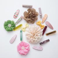 10 or 20 Hair Bows & Clips GRAB a BAG