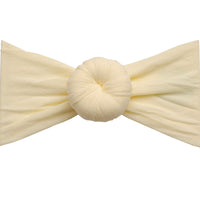 Round Knot Turban - Ivory