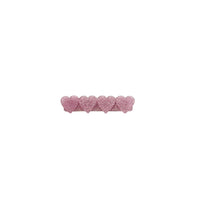 4 Heart Glitter Bar Acrylic Hair Clip - 22 Glitter Colors