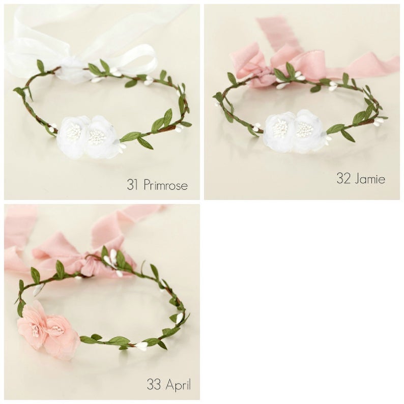 Flower Girl Crown 4 Styles Think Pink Bows