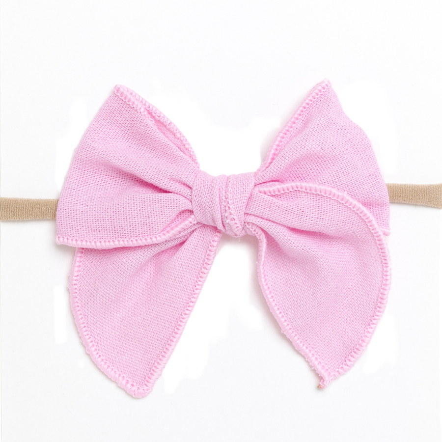 Kai Fable Linen Bow - Pink