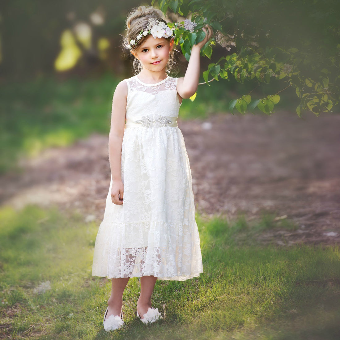 Ella Sleeveless Dress - Off White #13