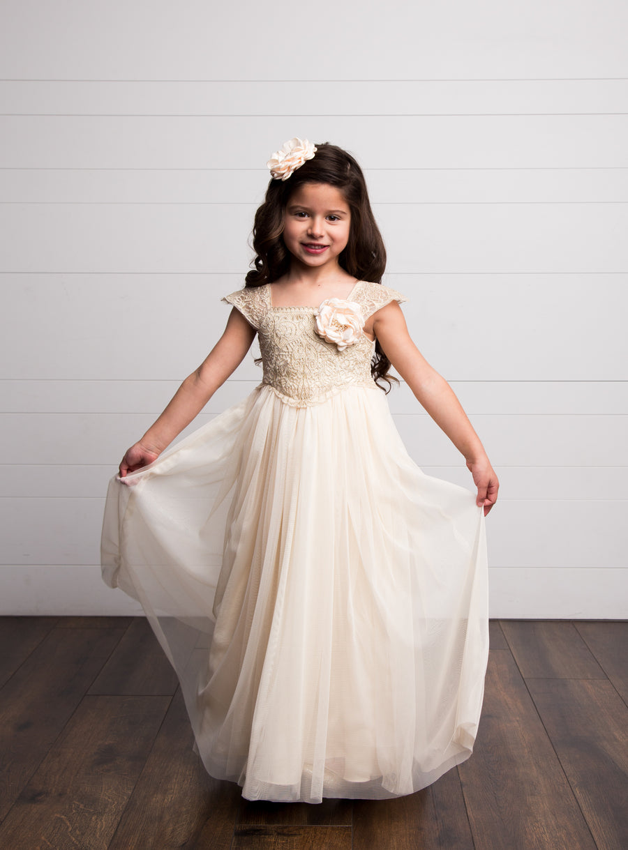 Georgia Belle Dress - Ivory #180