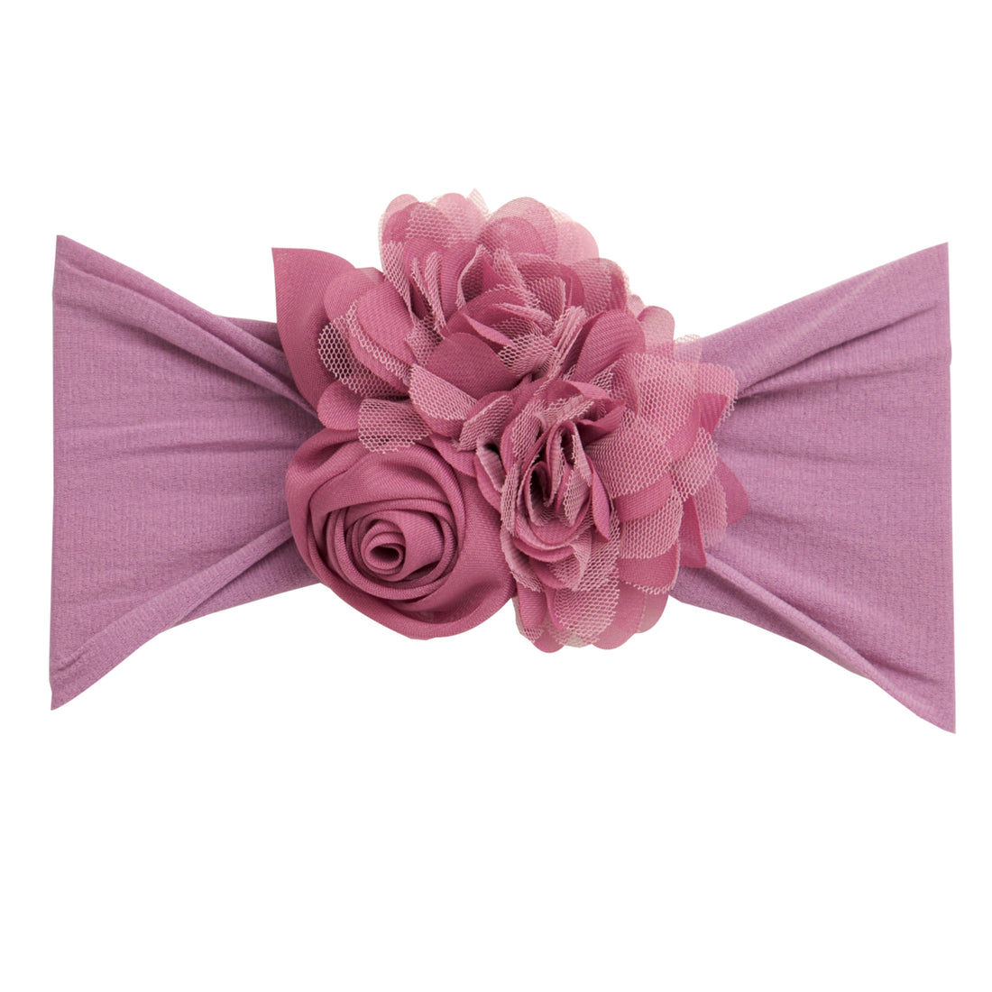 Couture Flower Headwrap - Amethyst