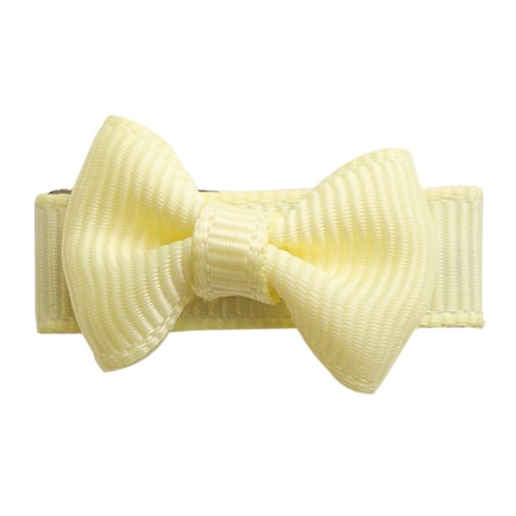 Mini Bow TUX Snap Clip - Baby Maize