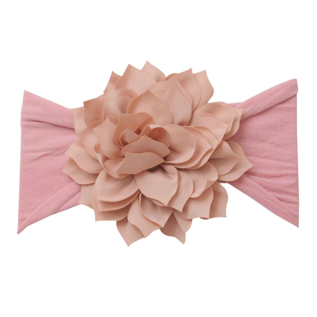 Dahlia Flower Headband - Vintage Blush