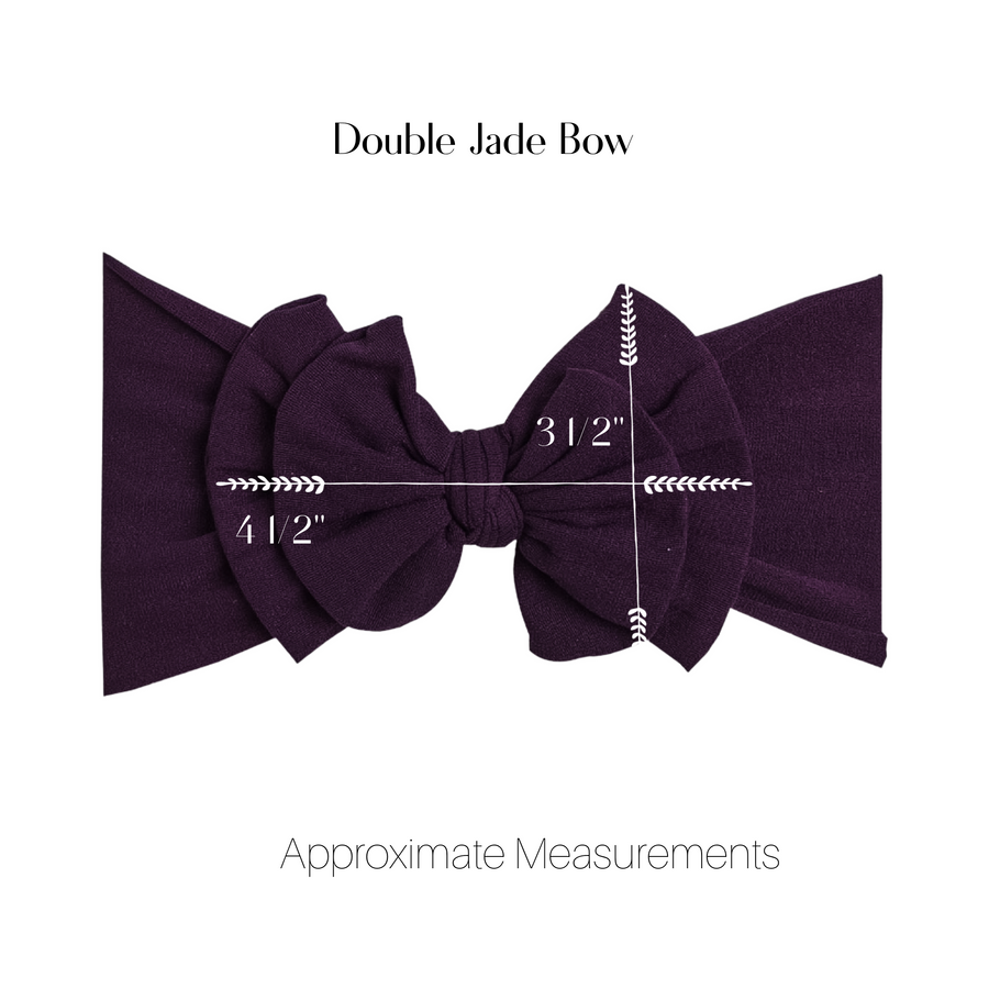 Double Jade Bow - Lavender