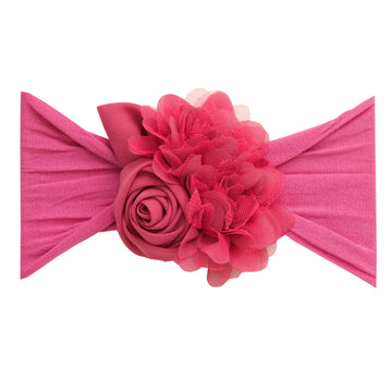 Couture Flower Headwrap - Garden Rose