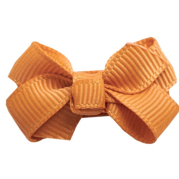 Mini Bows Snap Clips Knot - Ginger