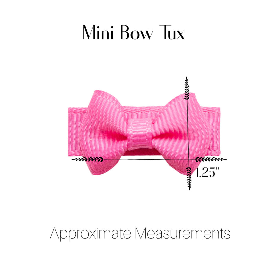 Mini Bows Snap Clips TUX - Rosy Mauve