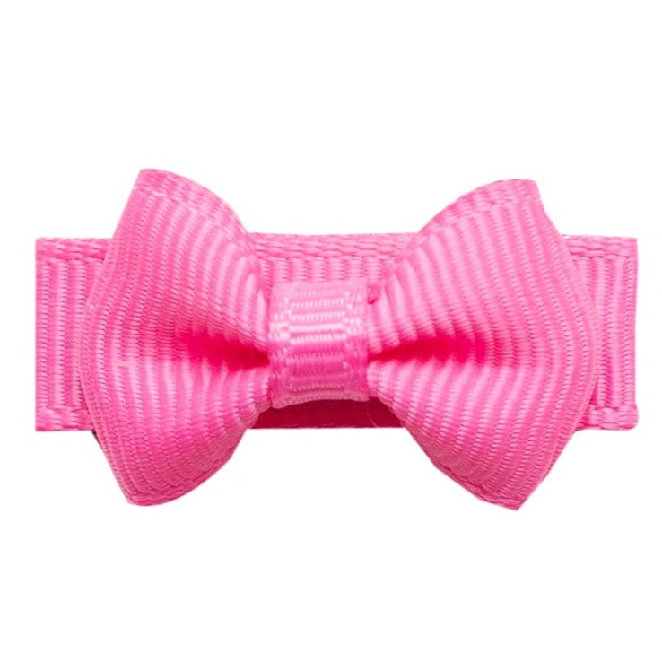 Mini Bow TUX Snap Clip - Hot Pink