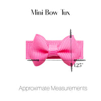 Mini Bows Snap Clips TUX - Red