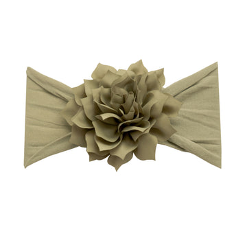 Dahlia Flower Headwrap - Sage