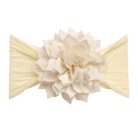 Dahlia Flower Headwrap - Ivory