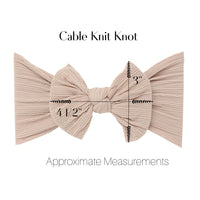 Cable Knit Knot - Red
