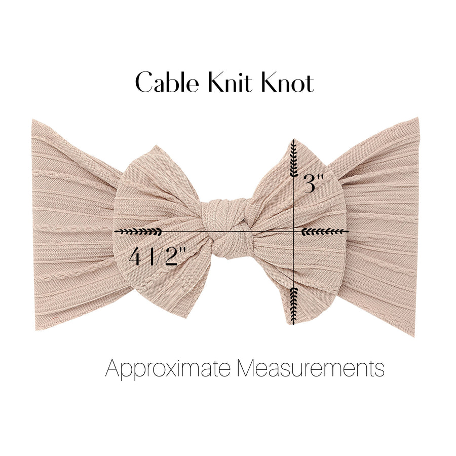 Cable Knit Knot - Guava