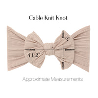 Cable Knit Knot - Forest Green