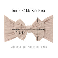 Jumbow Cable Knit Knot - Navy