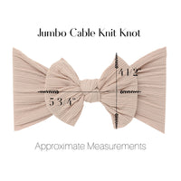 Jumbow Cable Knit Knot - Black