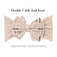 Double Cable Knit Knot - Christmas Print