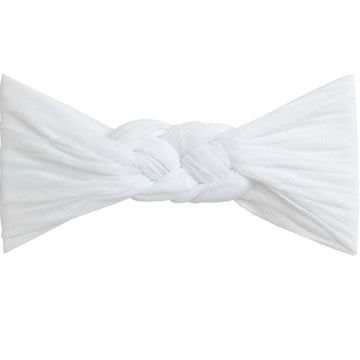 Sailor Knot Nylon Headwrap - White