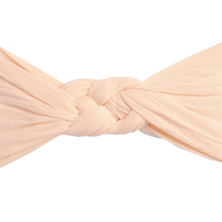 Sailor Knot Nylon Headwrap - Peach