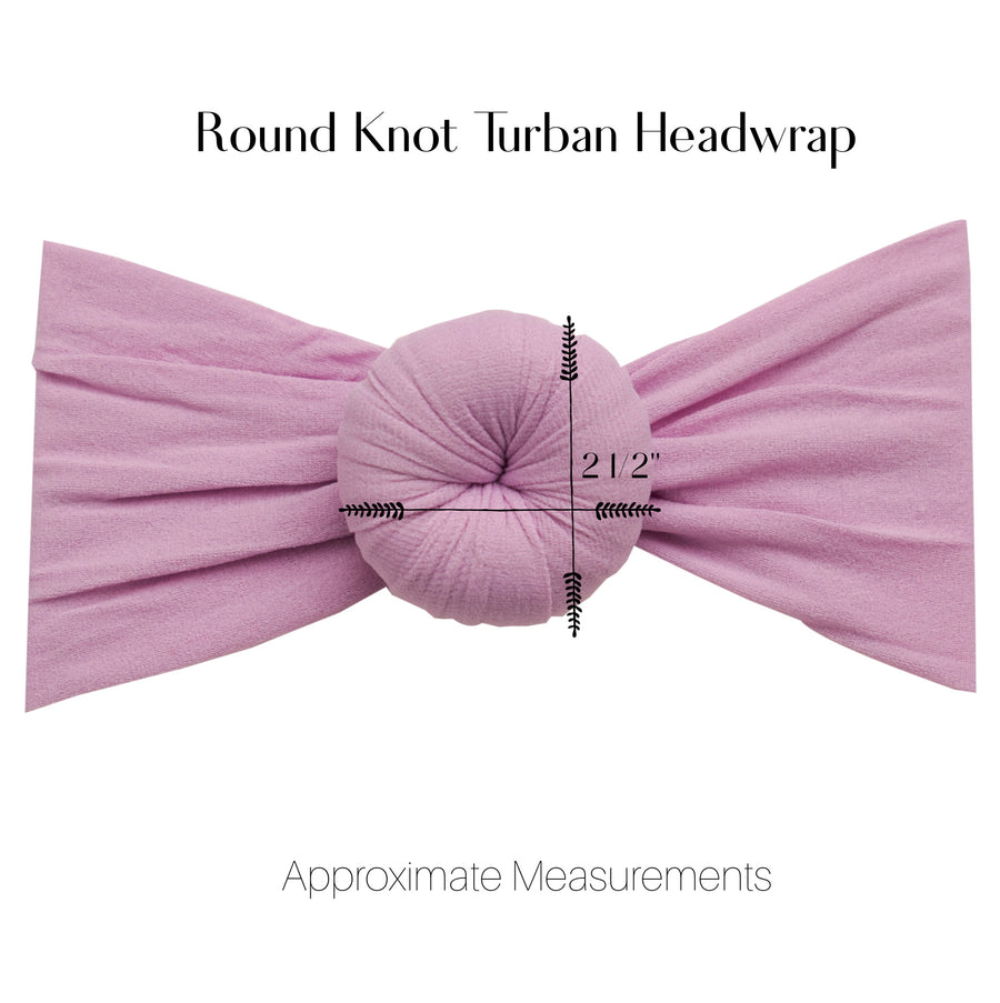 Round Knot Turban - Pink Yarrow