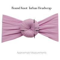 Round Knot Turban - Purple Grey
