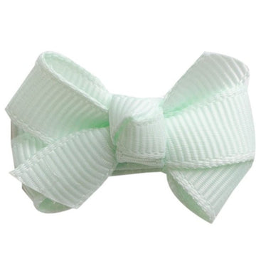 Mini Bows Snap Clips Knot - Ice Mint