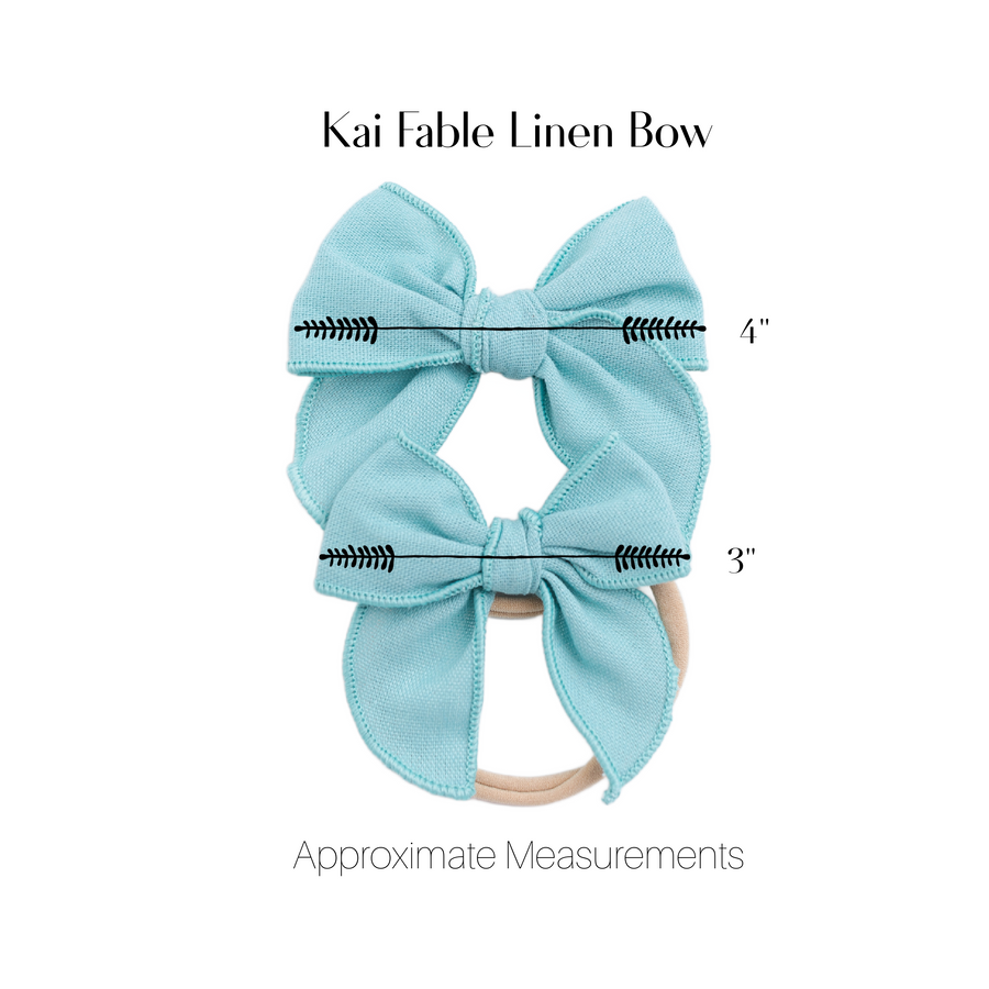 Kai Fable Linen Bow - Capri Blue