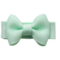 Mini Bows Snap Clips TUX - Pastel Green