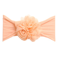 Couture Flower Headwrap - Peach