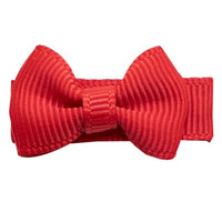 Mini Bows Snap Clips TUX - Red