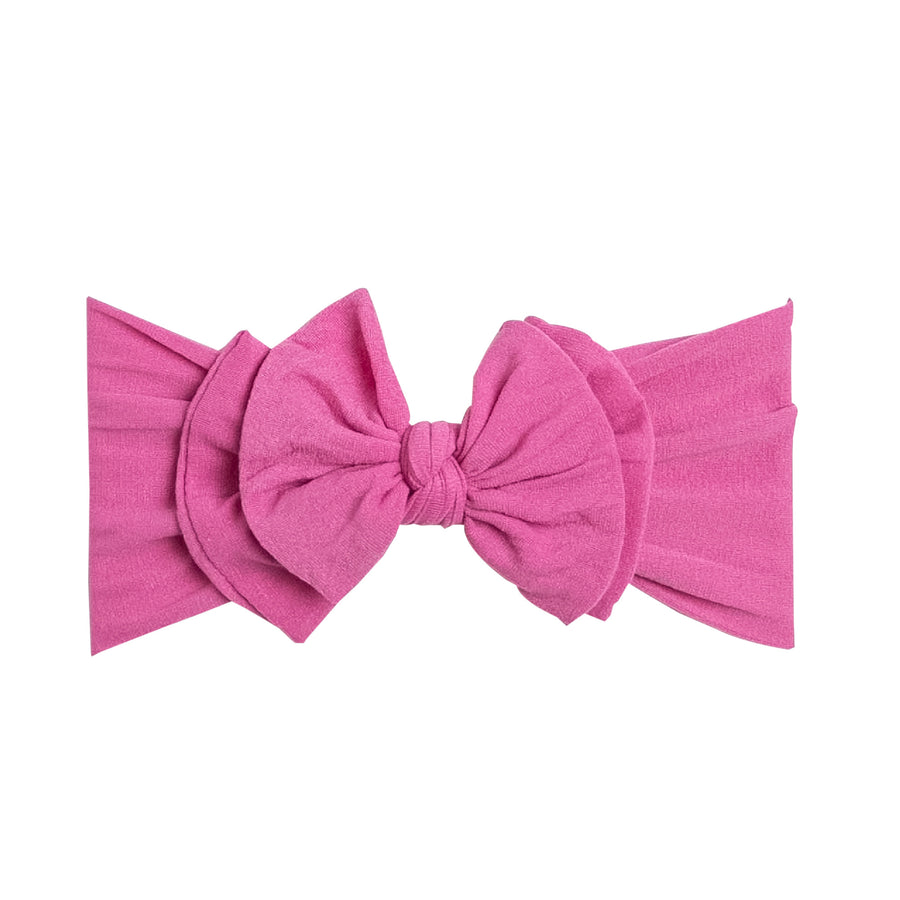 Double Jade Bow - Rose Pink