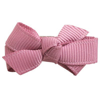 Mini Bow Knot Snap Clip - Rosy Mauve