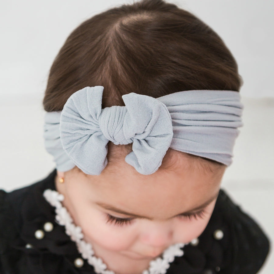 Classic Top Knot - Pearl Grey