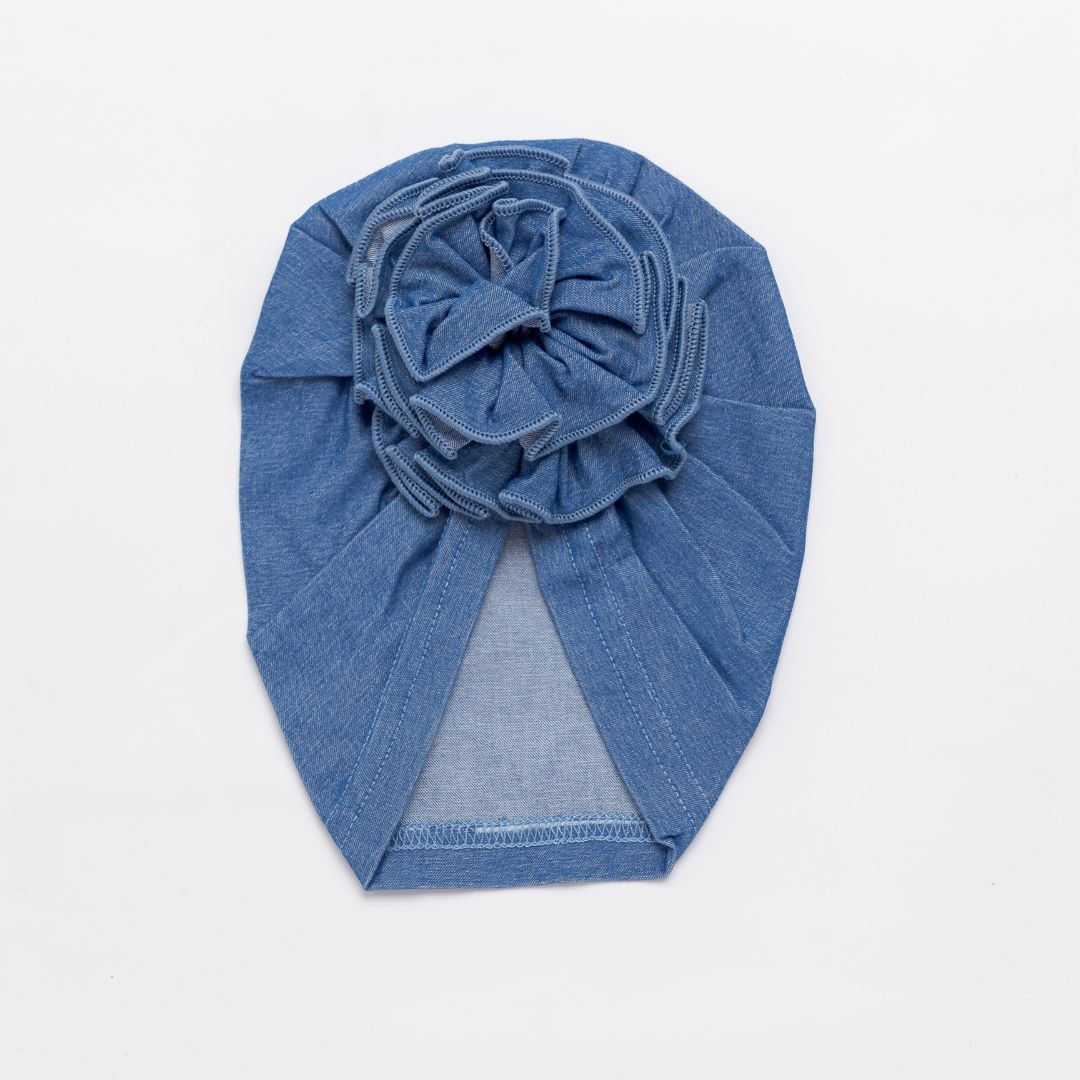 Denim Turban FLOWER Hats