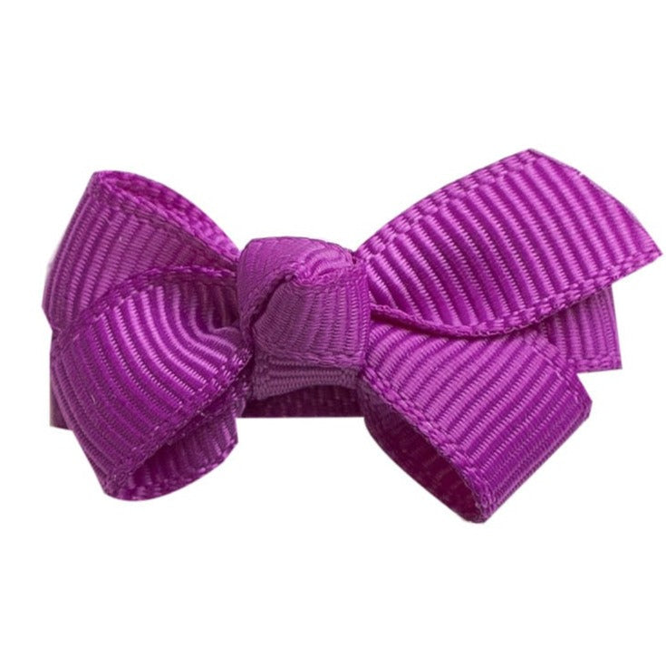 Mini Bows Snap Clips Knot - Ultra Violet