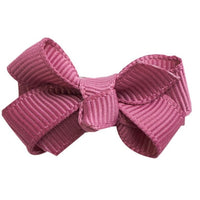 Mini Bows Snap Clips Knot - Victorian Rose