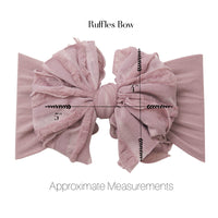 Jumbow Ruffle Bow - Pink