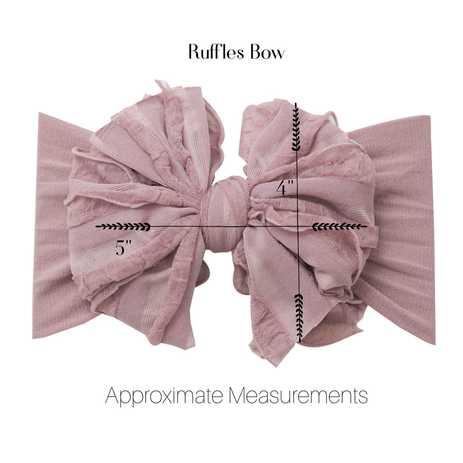 Ruffles Bow - Pink