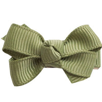 Mini Bow Knot Snap Clip- Willow