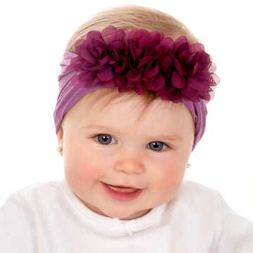 Flower Trio Nylon Headwrap - Other Colors