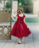 Fiona Wine Flower Girl Dress #2