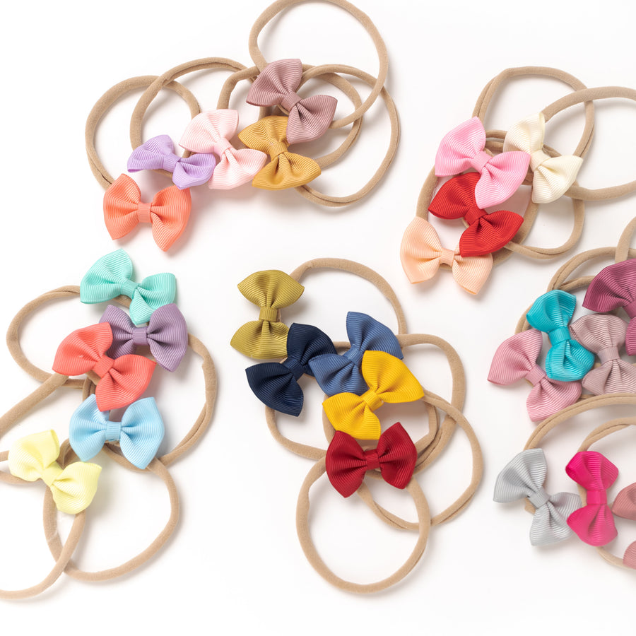 Lexi Bow Nylon Headbands 6 Colors