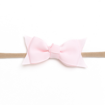 Pippa Grosgrain Bow - Powder Pink
